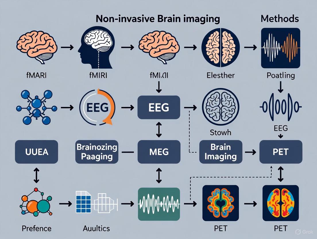 Advanced Non-Invasive Brain Imaging Methods: A Comprehensive Guide for Researchers and Drug Developers