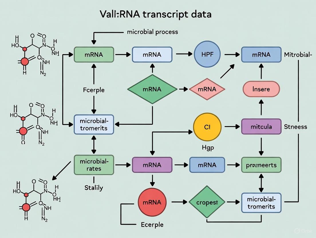 Validating mRNA Transcript Data: Integrating Microbial Process Rates for Robust Biological Discovery