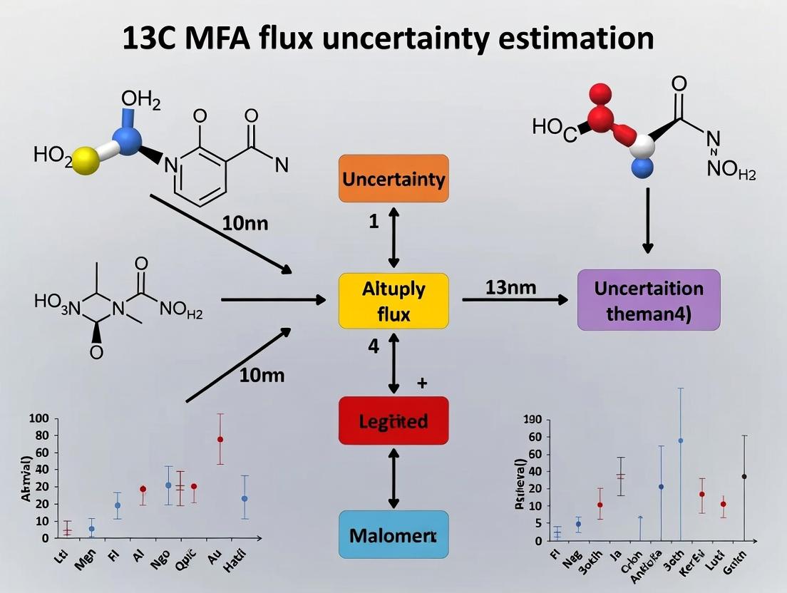 13C Metabolic Flux Analysis: A Comprehensive Guide to Flux Uncertainty Estimation Methods for Biomedical Research
