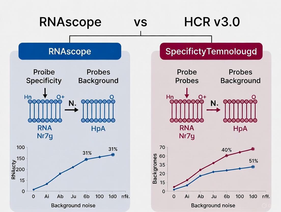 RNAscope vs. HCR v3.0: A Comprehensive Guide to Specificity, Background, and Performance
