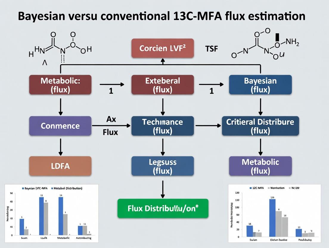 Bayesian vs. Conventional 13C-MFA: A Comprehensive Guide to Choosing the Right Flux Estimation Method for Biomedical Research