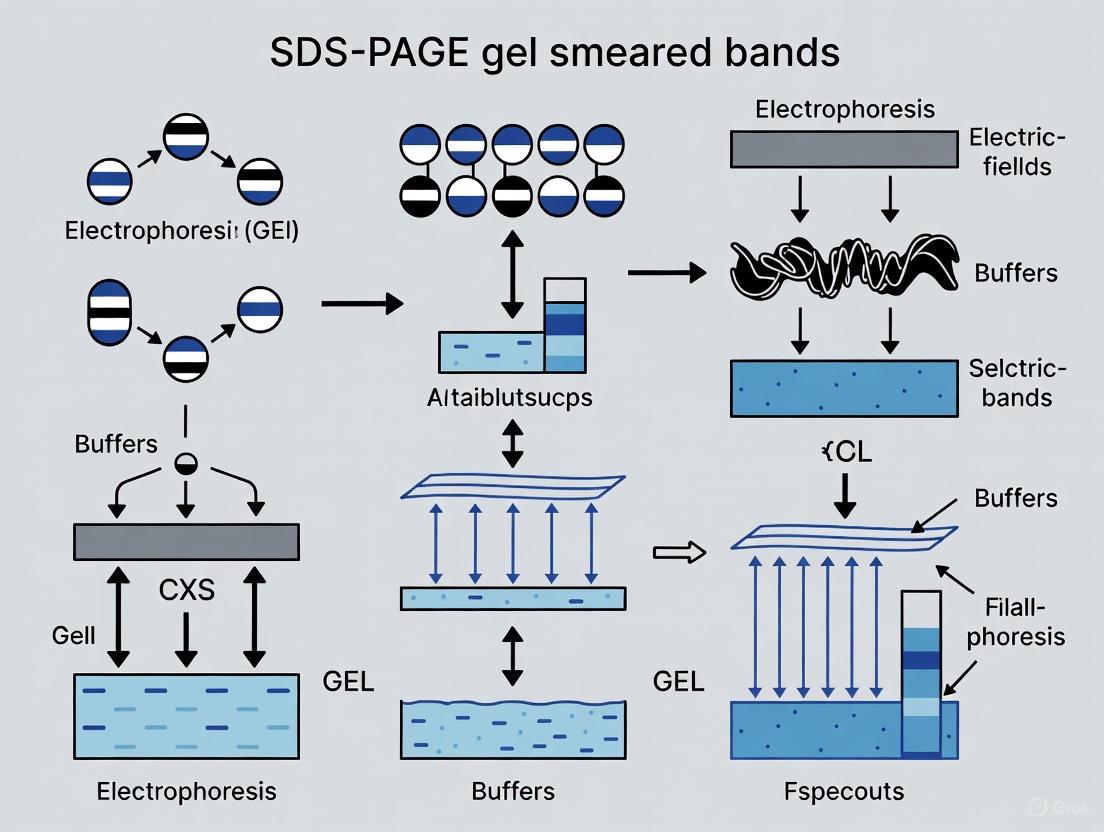 A Scientist's Guide to Troubleshooting Smeared Bands in SDS-PAGE: From Cause to Cure