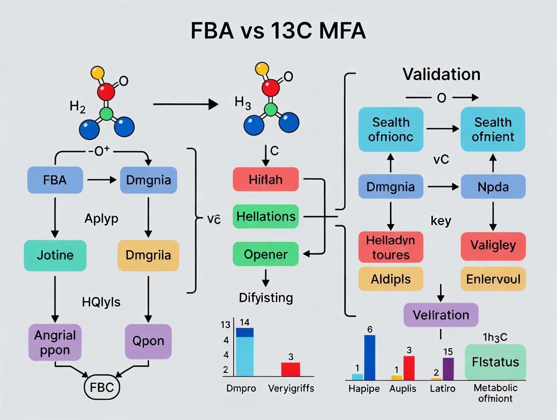 FBA vs 13C-MFA: A Comprehensive Guide to Metabolic Flux Validation for Biomedical Research