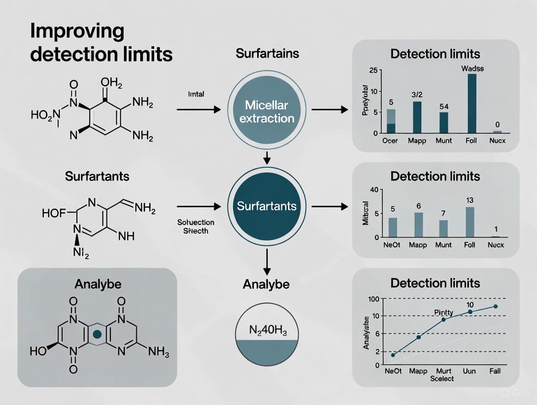 Advanced Strategies to Improve Detection Limits in Micellar Extraction: A Guide for Analytical Scientists