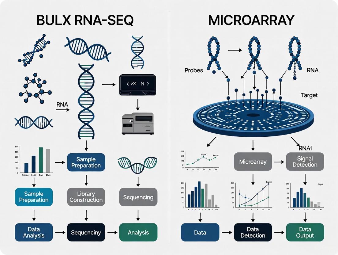 RNA-seq vs Microarray: A Modern Guide to Gene Expression Analysis for Biomedical Research