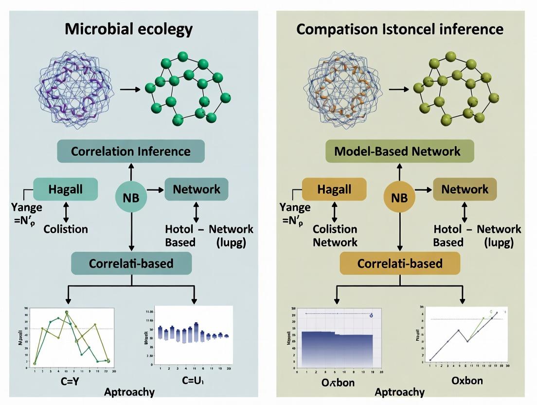 Network Inference in Biology: Choosing Between Correlation Analysis and Model-Based Approaches