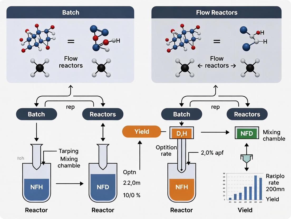 Batch vs. Flow Reactors: An AI and Machine Learning Optimization Guide for Biomedical Research