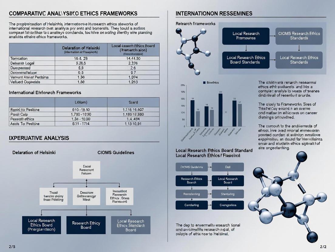 Navigating the Global Maze: A Comparative Analysis of International Research Ethics Frameworks for Biomedical Researchers