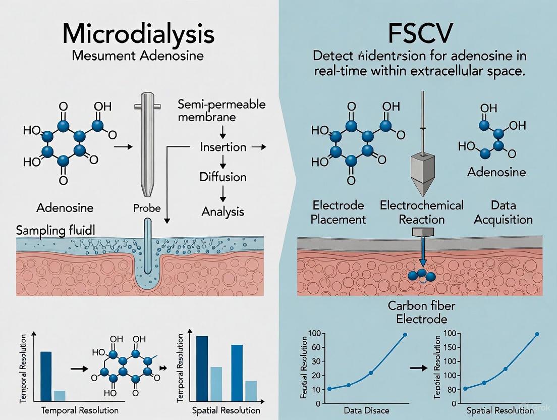 Microdialysis vs. FSCV for Adenosine Measurement: A Comprehensive Technical Guide for Neuroscientists and Drug Developers