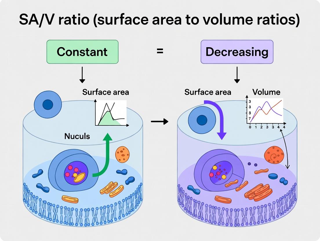 The SA:V Paradox in Mammalian Cells: Does the Surface-to-Volume Ratio Decrease or Remain Constant?
