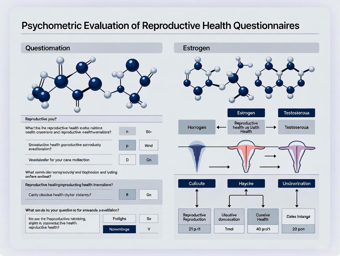 A Comprehensive Guide to Psychometric Evaluation of Reproductive Health Questionnaires for Clinical Research and Drug Development