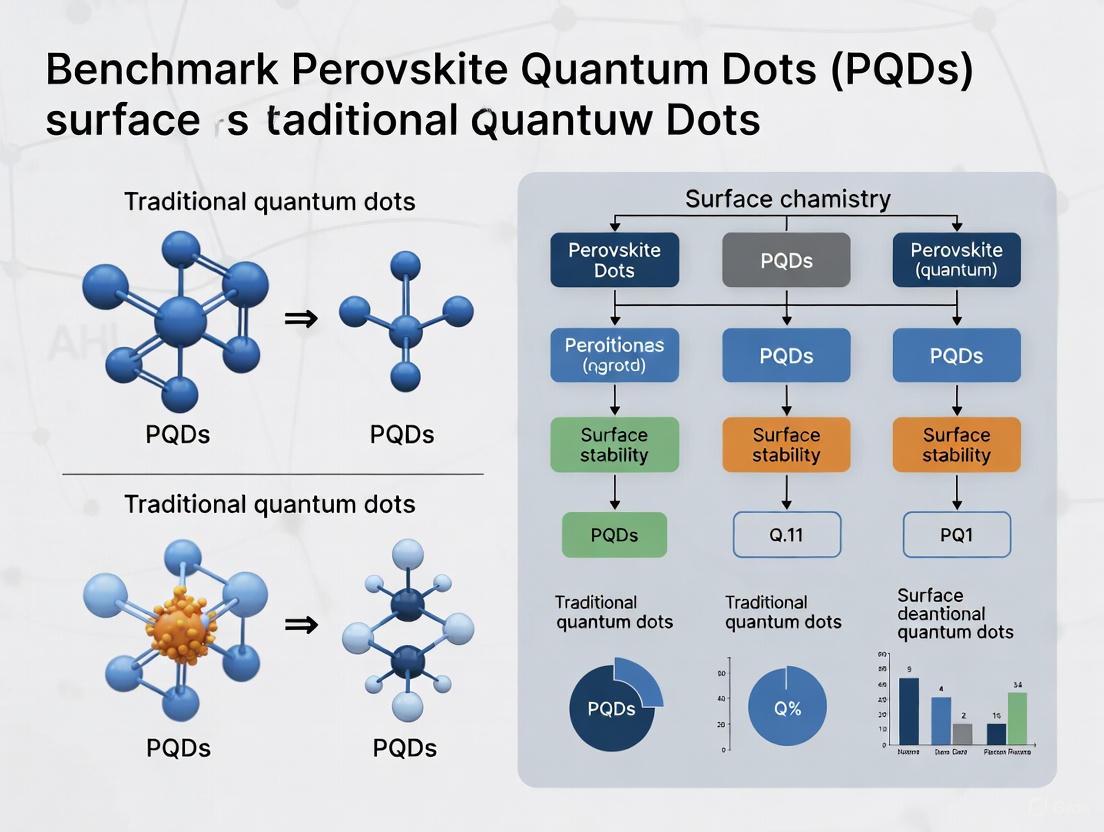 Benchmarking Surface Stability: Perovskite Quantum Dots vs. Traditional Quantum Dots for Biomedical Applications