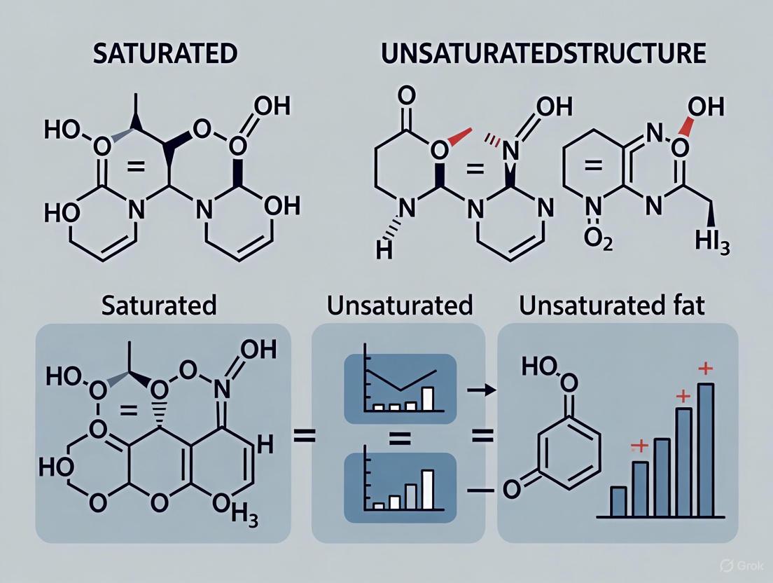 Saturated vs. Unsaturated Fats: A Structural, Functional, and Clinical Analysis for Biomedical Research