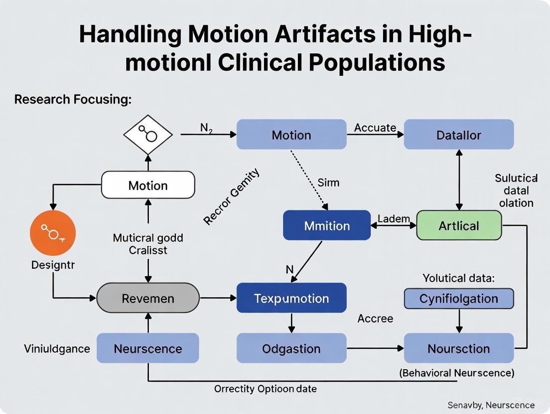 Advanced Strategies for Handling Motion Artifacts in High-Motion Clinical Populations: From Detection to AI-Driven Correction
