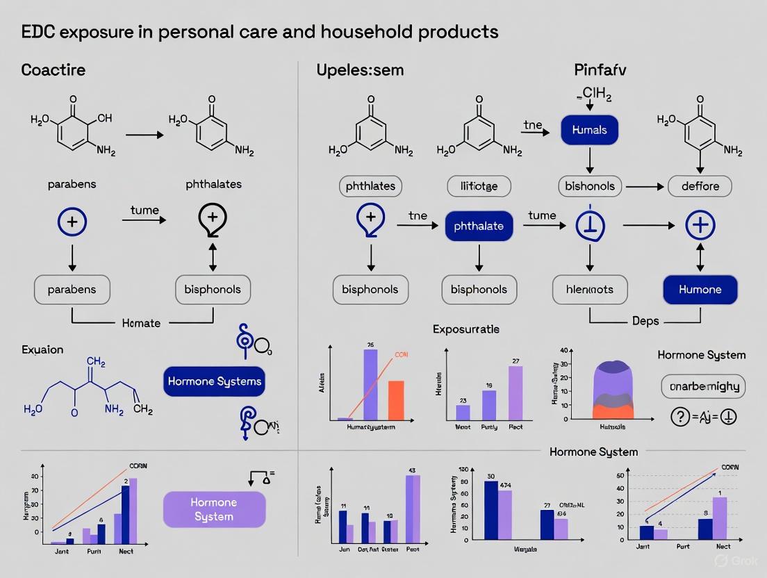 Endocrine-Disrupting Chemicals in Personal Care and Household Products: Exposure Risks, Analytical Methods, and Regulatory Challenges for Biomedical Research