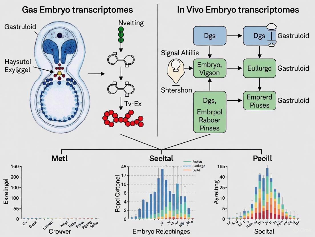 Gastruloid vs. In Vivo Embryo Transcriptome: A Comprehensive Guide for Developmental Biology and Drug Discovery