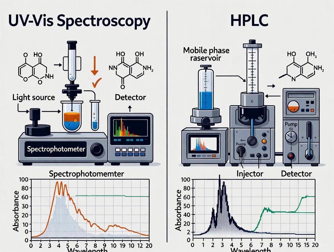 UV-Vis Spectroscopy vs. HPLC for Drug Quantification: A Comprehensive Comparative Analysis for Scientists