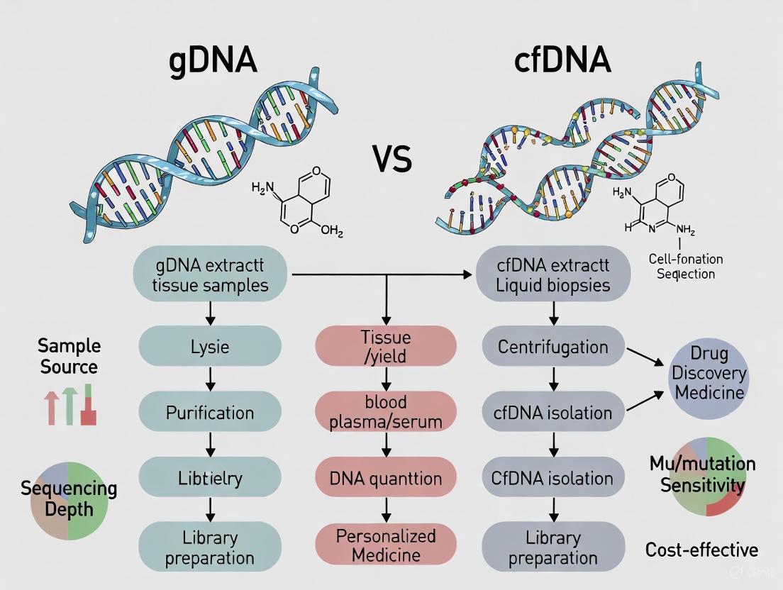 gDNA vs. cfDNA in NGS for Chemogenomics: A Strategic Guide for Drug Development