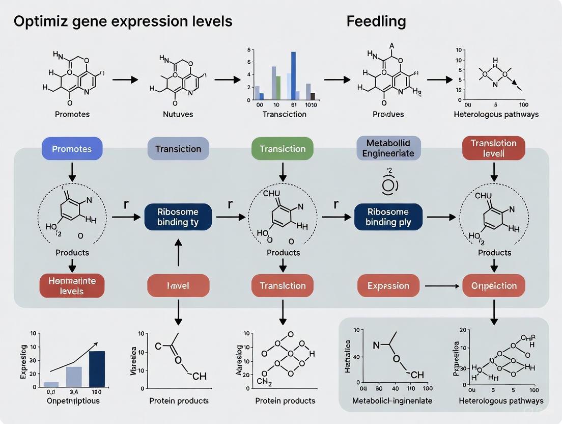 Strategic Optimization of Gene Expression in Heterologous Pathways: From Foundational Concepts to Advanced Applications in Drug Development