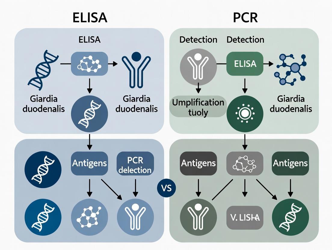 Giardia duodenalis Detection: A Comparative Analysis of ELISA vs. PCR Specificity for Researchers and Diagnostics