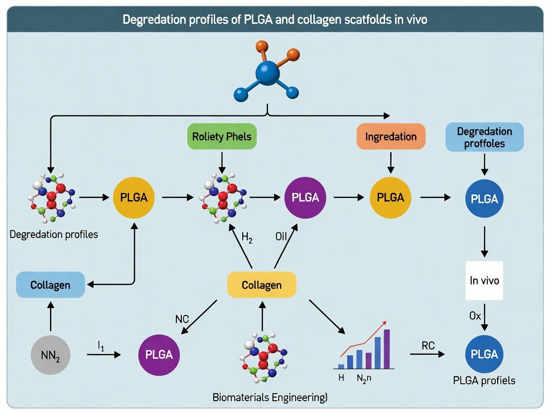 PLGA vs. Collagen Scaffolds: Comparative Analysis of In Vivo Degradation Profiles for Tissue Engineering