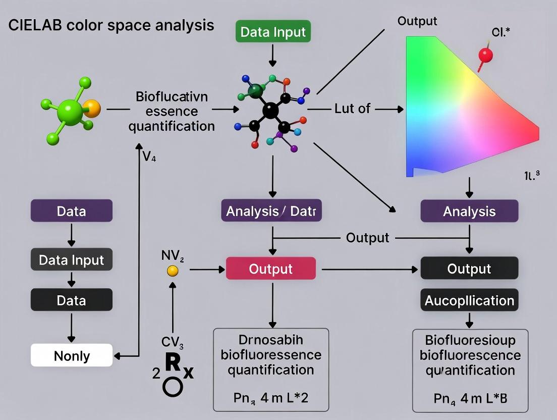Beyond RGB: A Complete Guide to CIELAB Color Space for Accurate Biofluorescence Quantification
