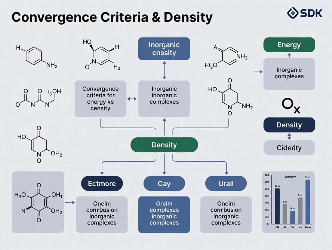 Energy vs. Density Convergence in DFT: A Practical Guide for Robust Electronic Structure Calculations in Drug Discovery