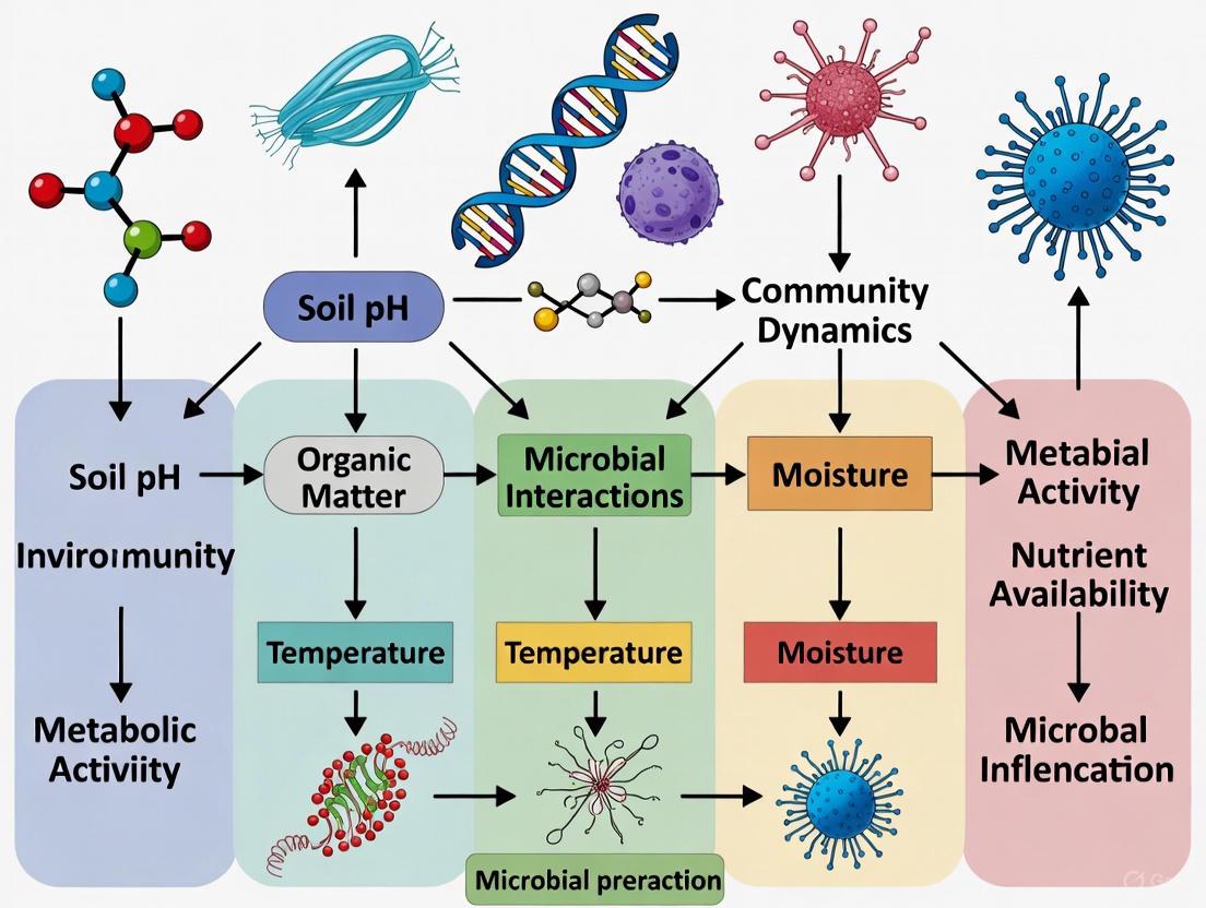 Key Drivers of Soil Microbial Community Composition: From Foundational Principles to Biomedical Applications
