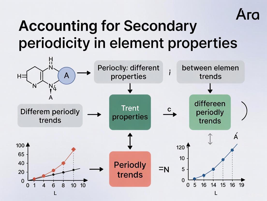 Secondary Periodicity in Elements: Unraveling Complex Trends for Advanced Materials and Drug Development