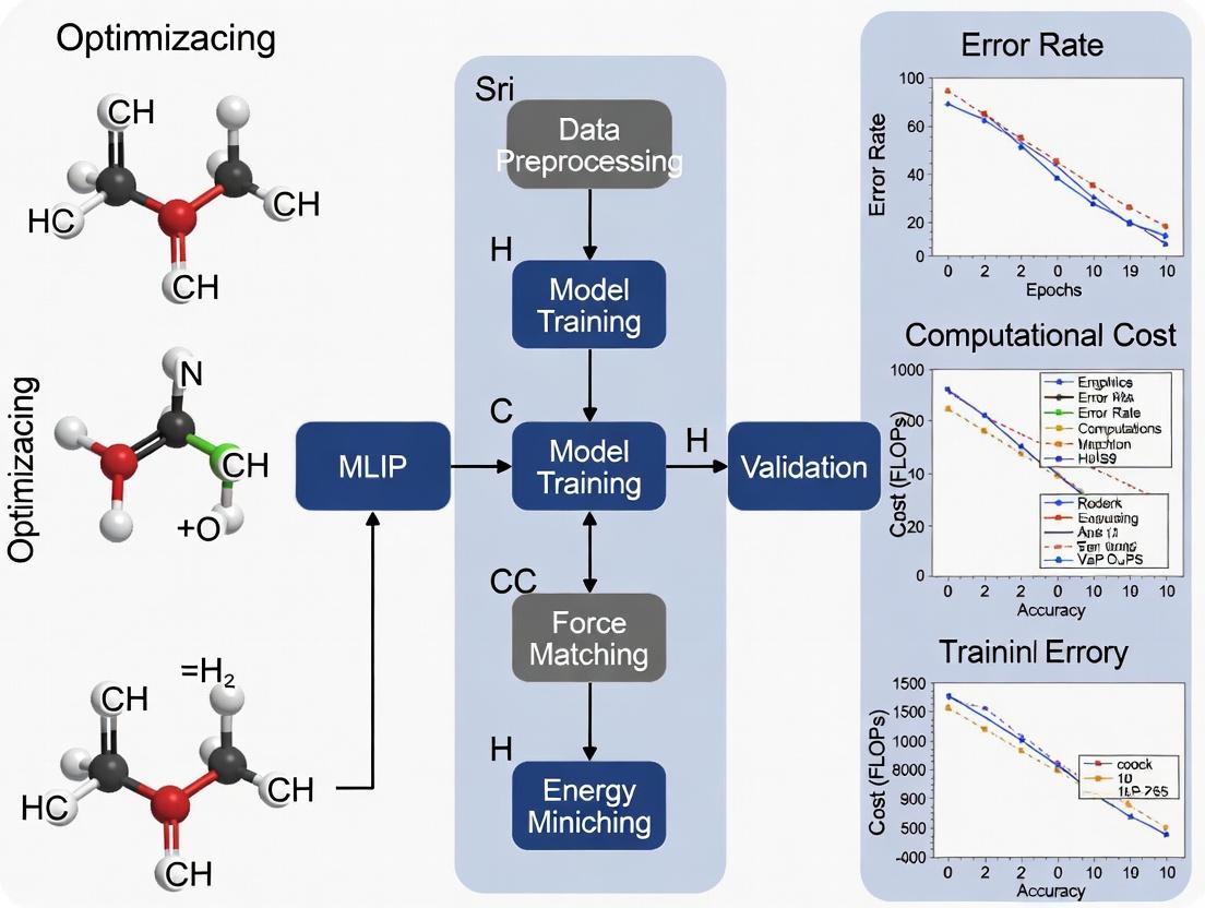 Reducing the Computational Cost of MLIP Training: Practical Strategies for Drug Discovery Researchers