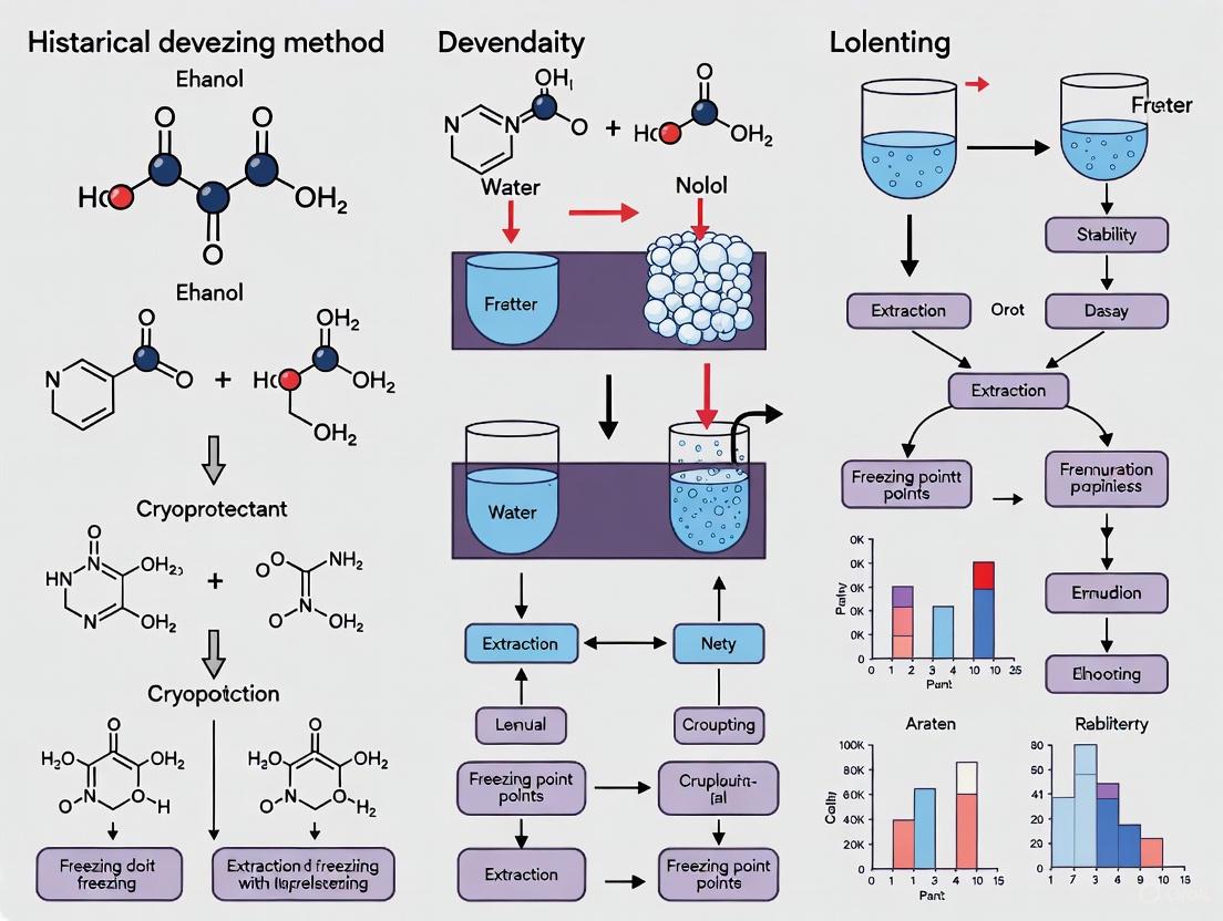From Plant Extracts to Pharmaceuticals: The Historical Development and Modern Optimization of Extraction Freezing Methods