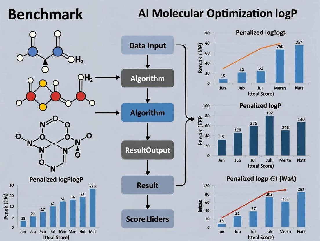 Beyond the Baseline: A Comprehensive Benchmark of Modern AI Algorithms for Penalized logP Molecular Optimization