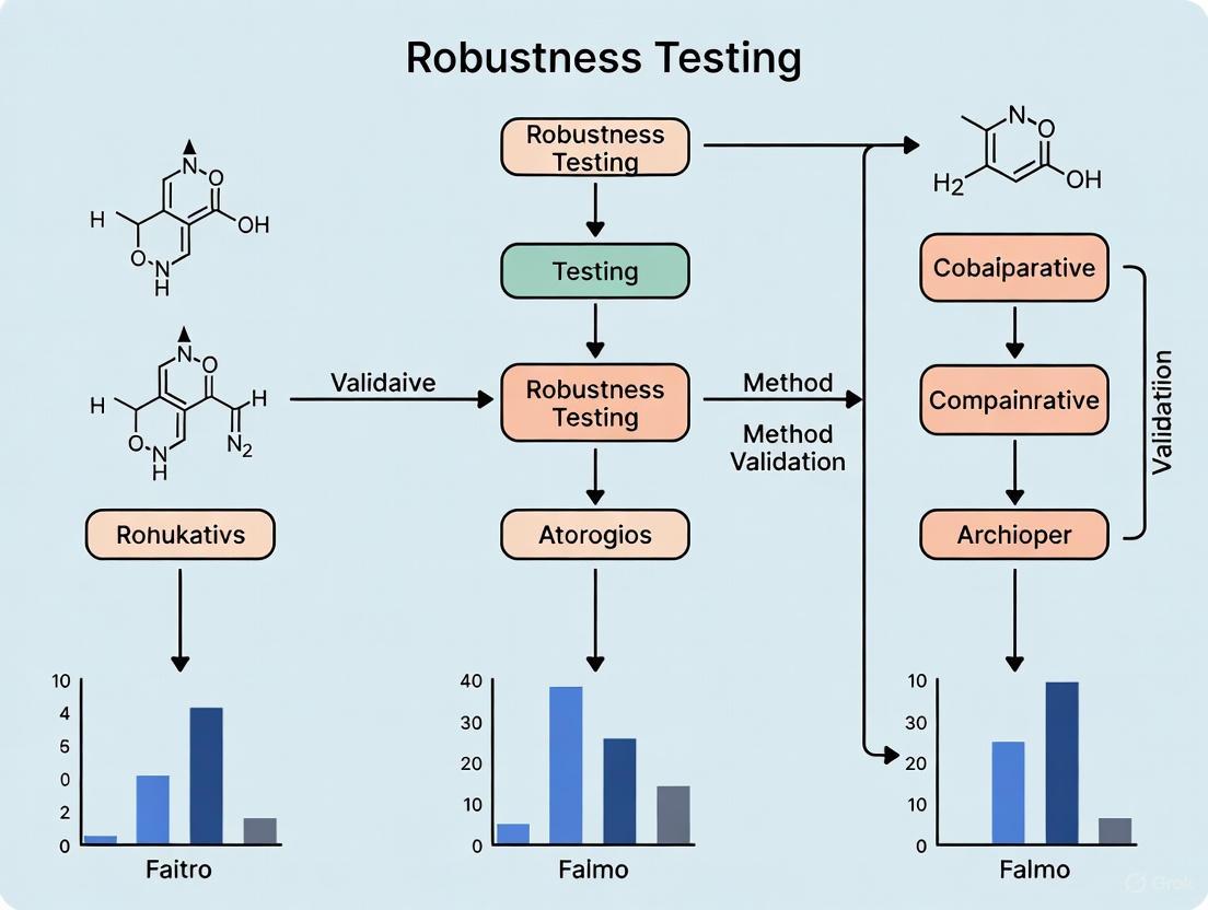 Robustness Testing in Comparative Method Validation: A Strategic Guide for Pharmaceutical Scientists