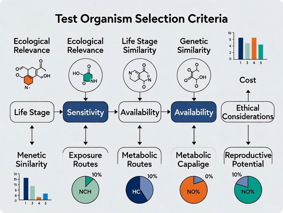 Selecting Ecotoxicity Test Organisms: A Strategic Framework for Researchers and Drug Developers