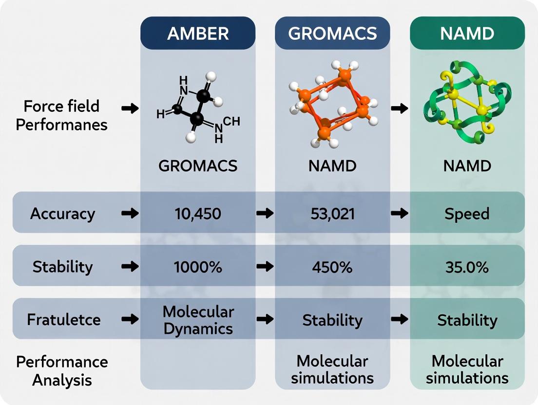 AMBER vs GROMACS vs NAMD 2024: A Comprehensive Force Field Performance Comparison for Biomedical Research
