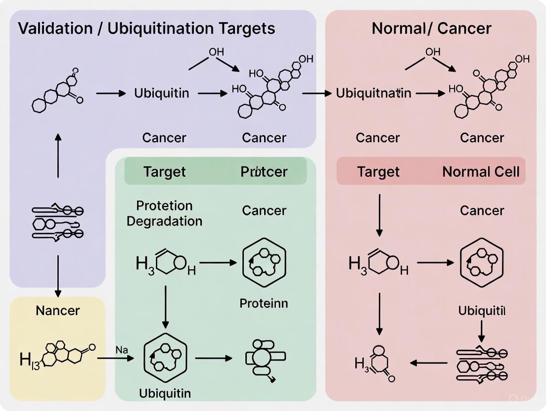 Validating Ubiquitination Targets in Cancer vs. Normal Tissues: A Comprehensive Guide for Therapeutic Development
