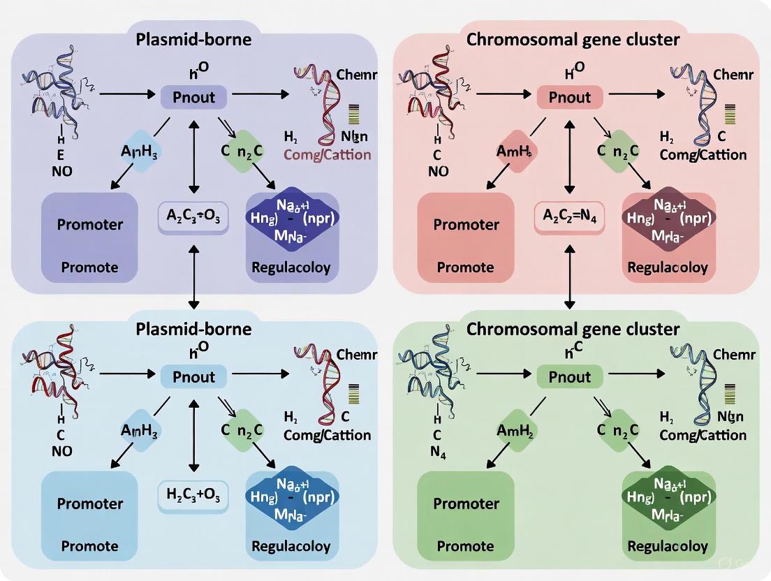 Plasmid vs. Chromosome: Regulatory Dynamics of Gene Clusters in Bacterial Adaptation and Pathogenesis