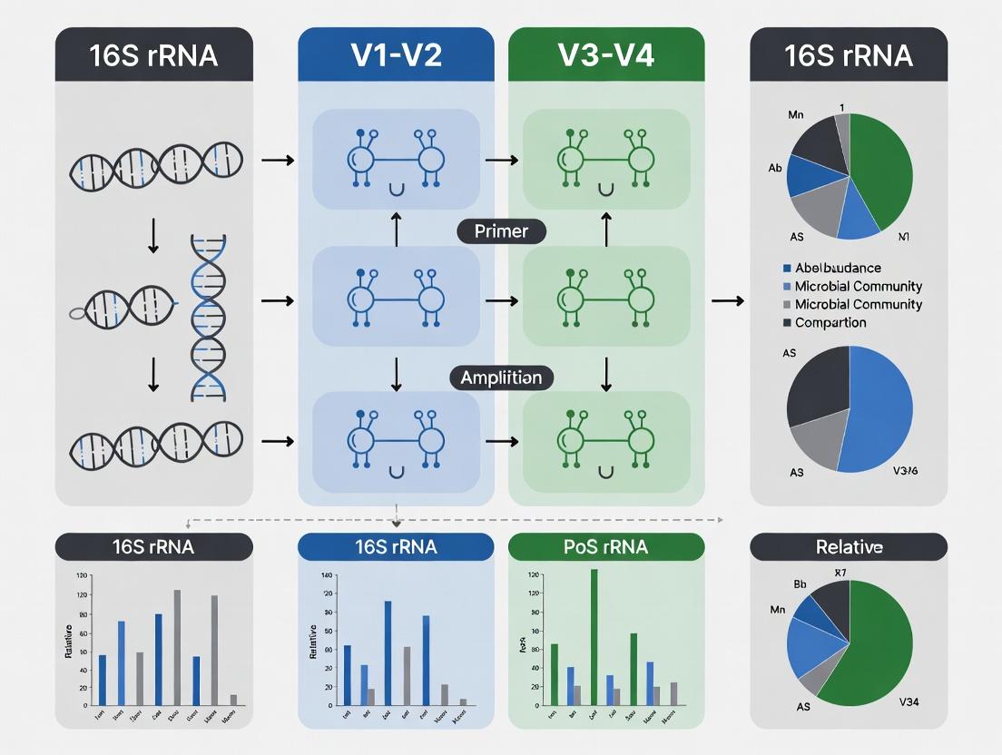 16S rRNA Primer Set Selection: A Comprehensive Comparison of V1-V2 vs V3-V4 Regions for Clinical & Microbiome Research