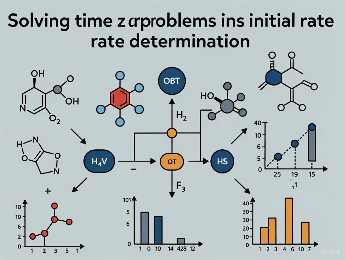 Solving Time Zero Problems in Initial Rate Determination: A Guide for Robust Kinetic Analysis and Drug Development