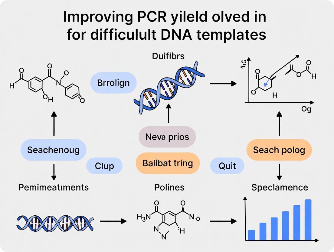 Advanced Strategies for Maximizing PCR Yield with Challenging DNA Templates