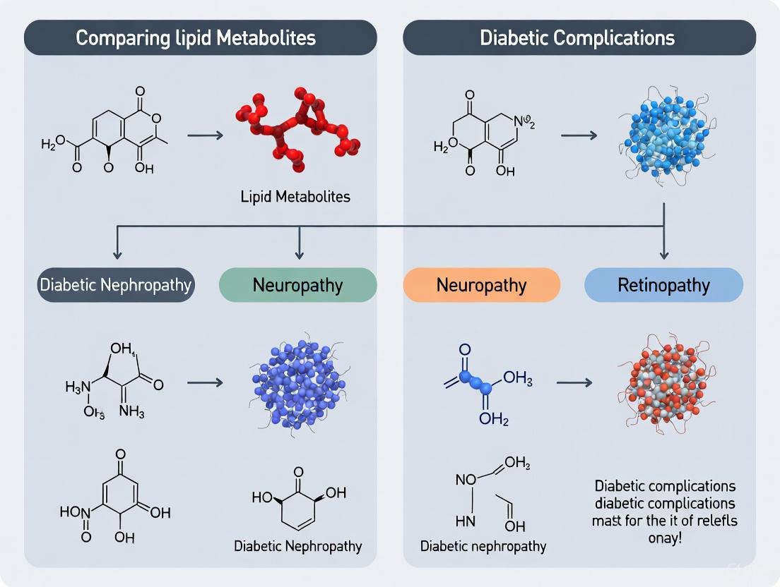 Lipid Metabolite Signatures in Diabetic Complications: A Comparative Review of Pathophysiology, Biomarkers, and Clinical Applications