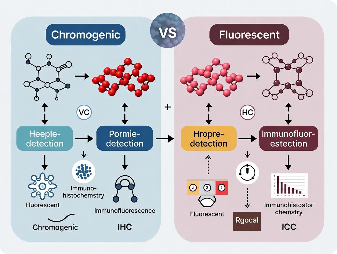 Chromogenic vs. Fluorescent IHC/ICC: A Complete Guide for Researchers in Biomarker Detection
