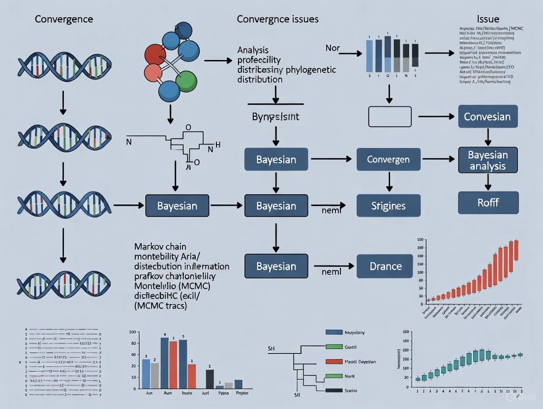 Solving Convergence Issues in Bayesian Phylogenetic Analysis: A Comprehensive Guide for Biomedical Research