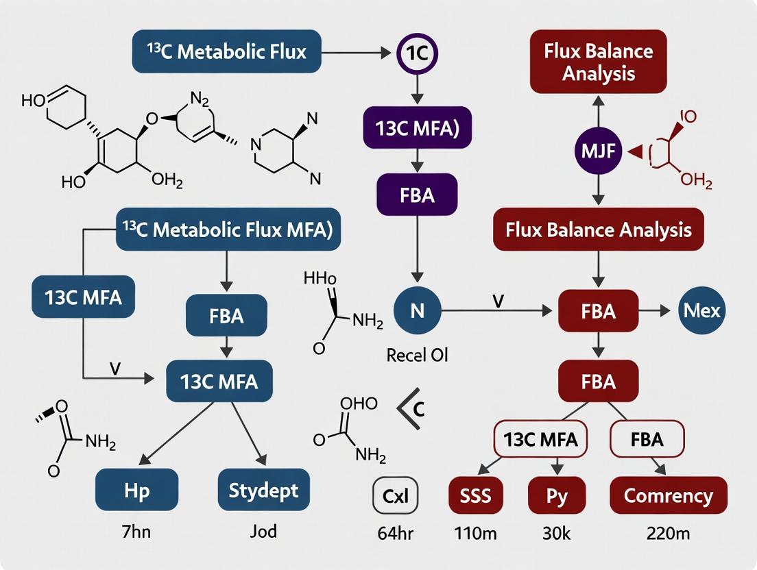 13C Metabolic Flux Analysis vs. Flux Balance Analysis: Decoding Cancer Metabolism for Therapeutic Discovery