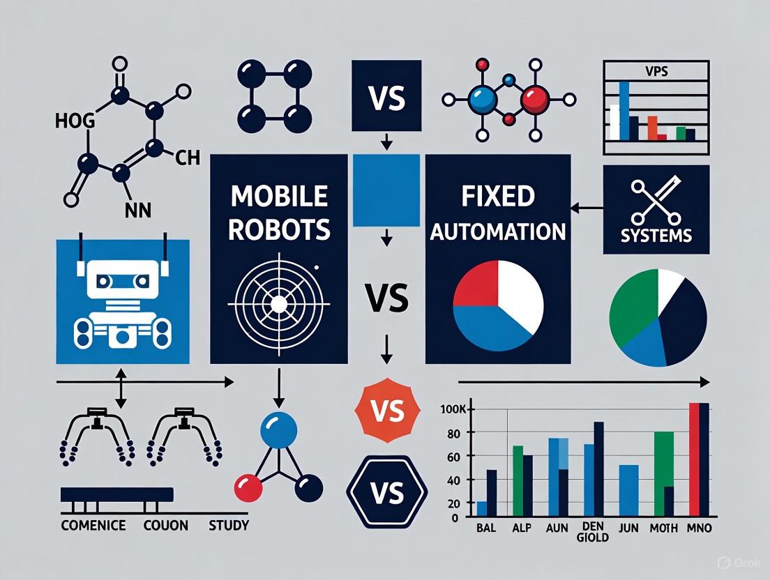 Mobile Robots vs. Fixed Automation: A Strategic Comparison for Modern Research and Drug Development
