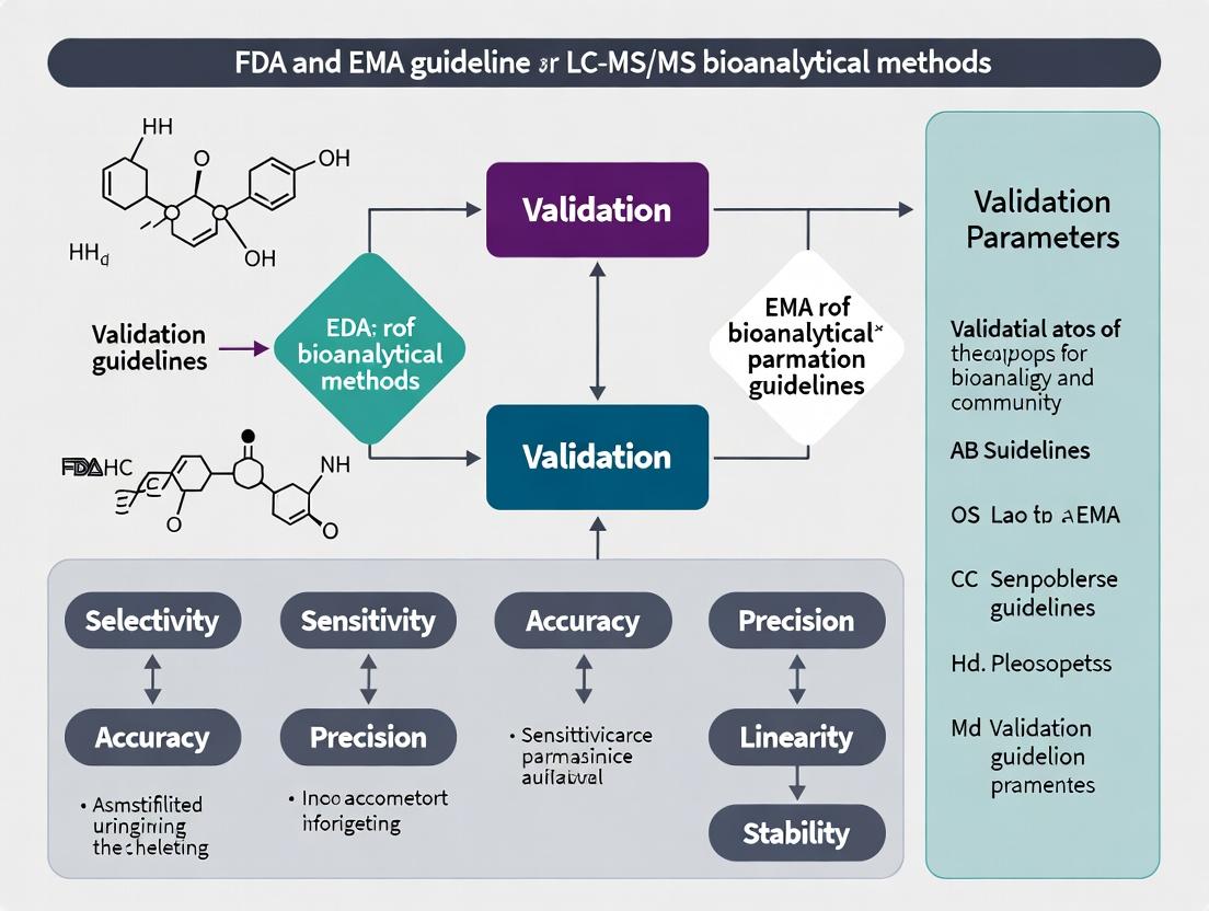 Navigating FDA and EMA Bioanalytical Guidelines: A Complete Guide to LC-MS/MS Method Validation for Clinical Research