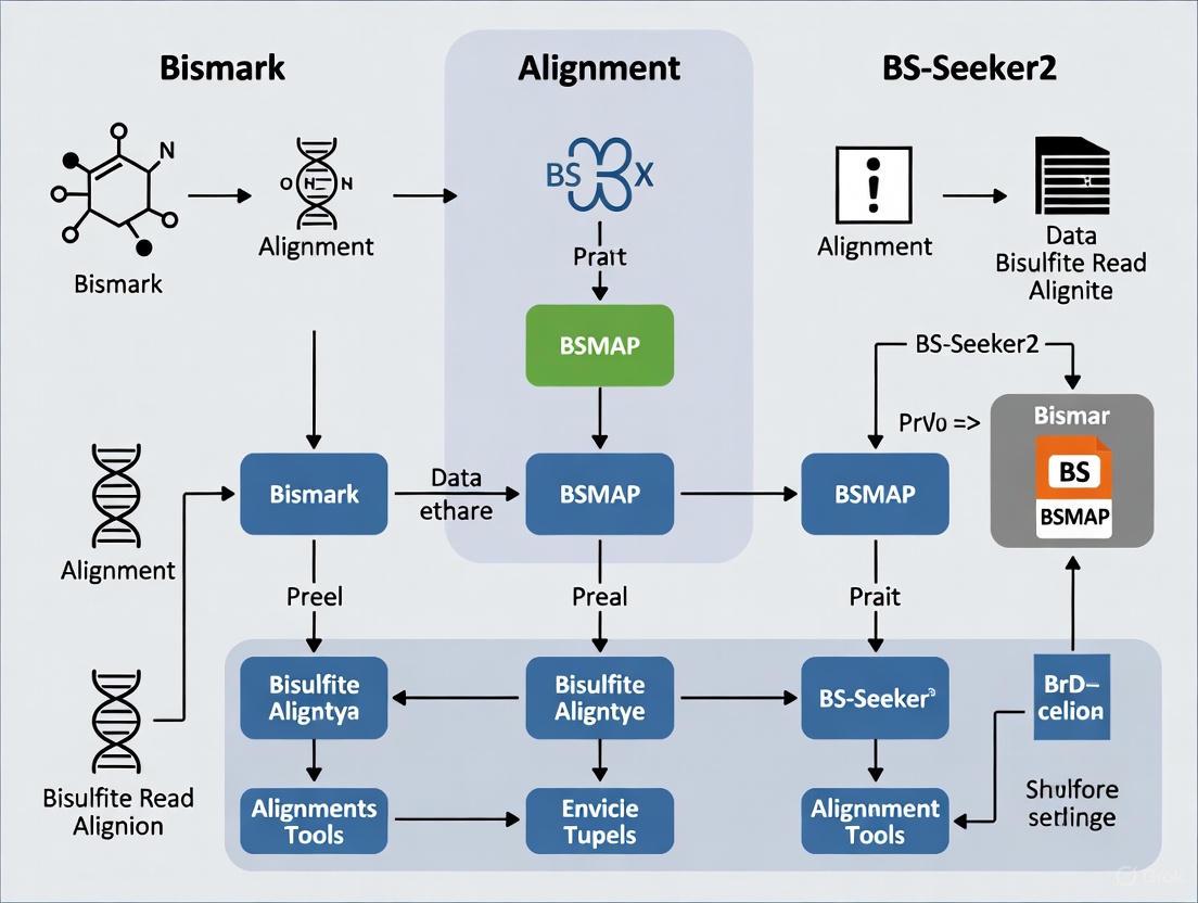 Bismark vs. BSMAP vs. BS-Seeker2: A Comprehensive Guide to Bisulfite Sequencing Alignment Tools