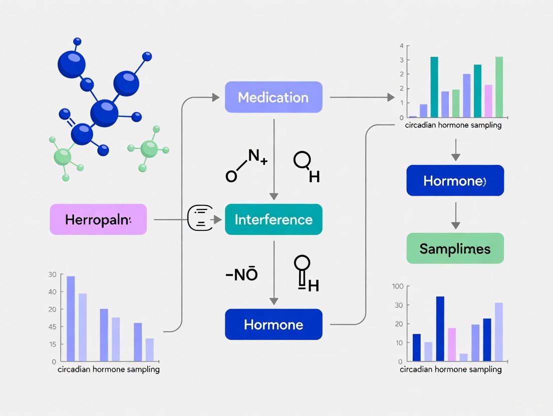 Chronopharmacology in Drug Development: Mitigating Medication Interference in Circadian Hormone Sampling