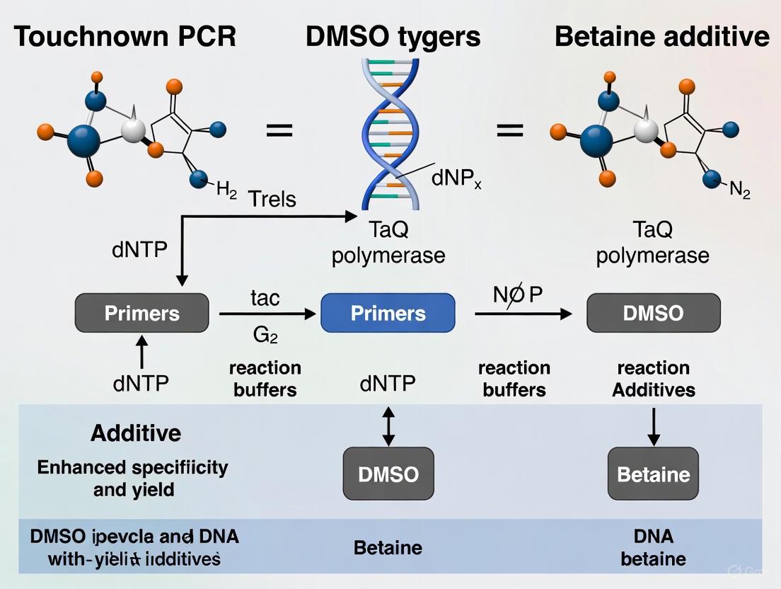 Optimizing Touchdown PCR with DMSO and Betaine: A Strategic Guide for Amplifying Challenging Targets