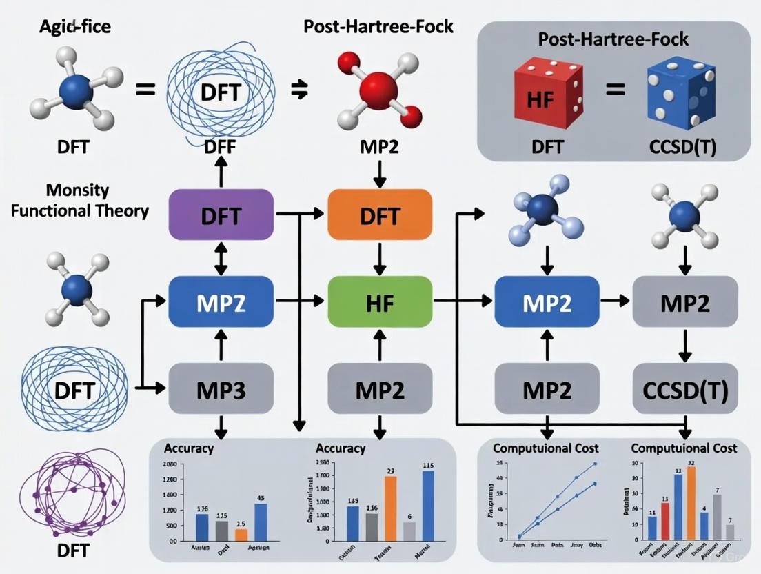 DFT vs Post-Hartree-Fock: A Comprehensive Accuracy Assessment for Computational Chemistry and Drug Discovery